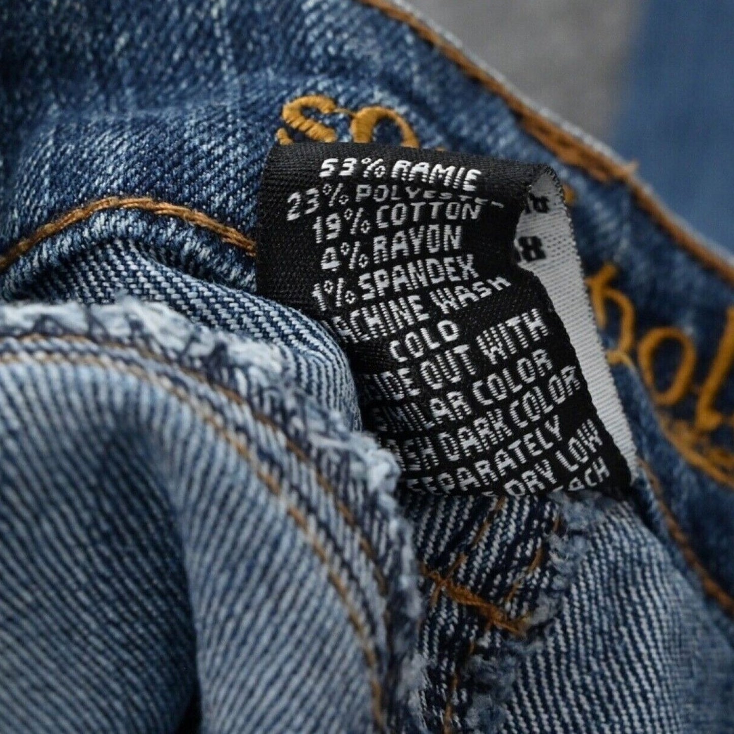 Vtg Y2k SOUTHPOLE Womens Studded Low Rise Jeans Sz 5 Logo Graphic Urban Graffiti