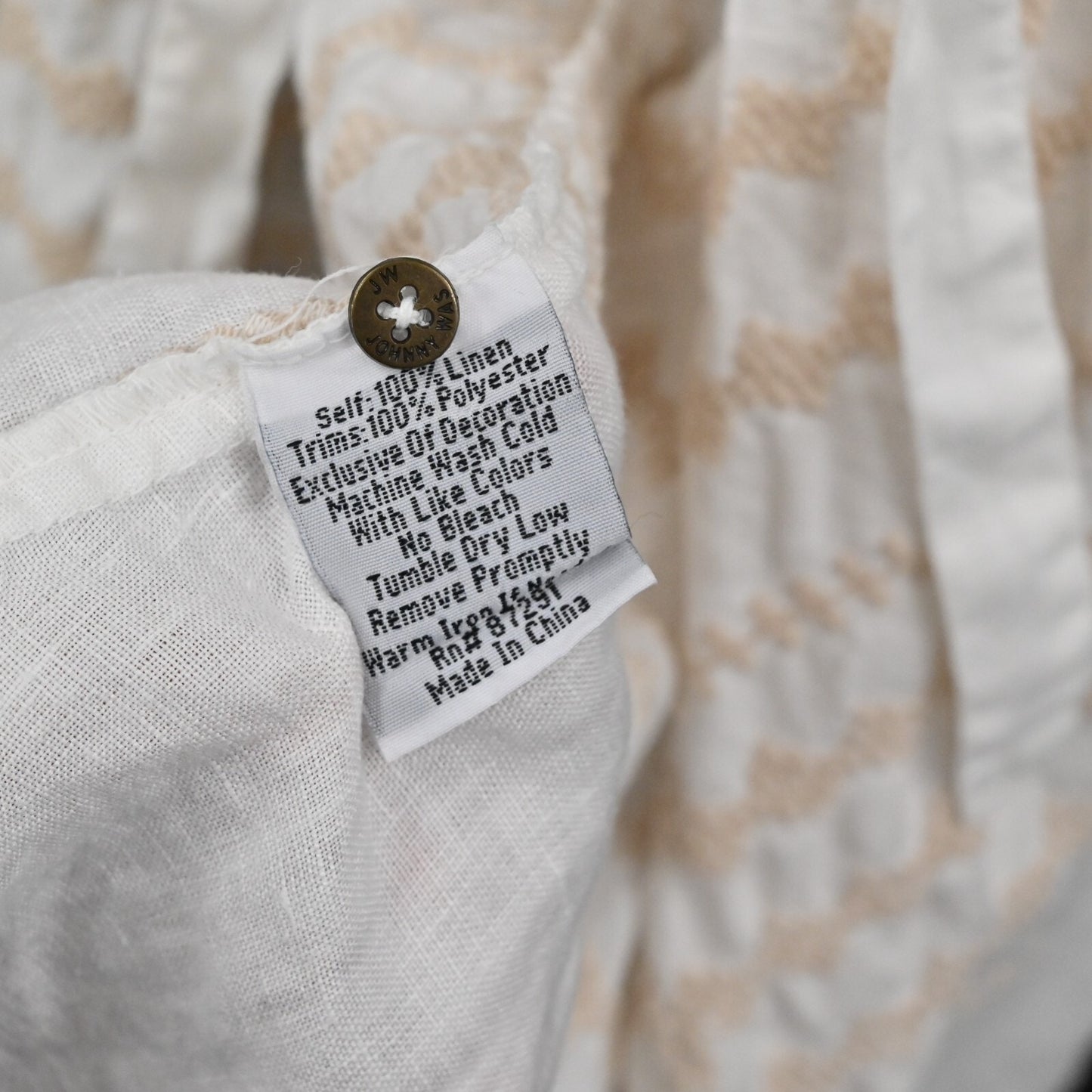 JOHNNY WAS Duster Womens Size OS Longline Embroidered Tie Waist Sleeveless Boho