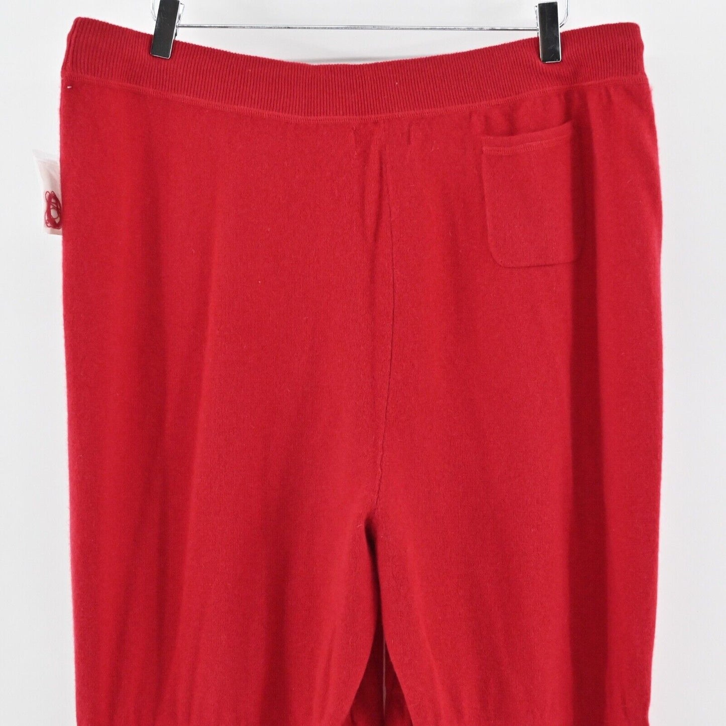 SUTTON STUDIO Pants Womens Size 3X Red Cashmere Knit Drawstring High Rise Lounge