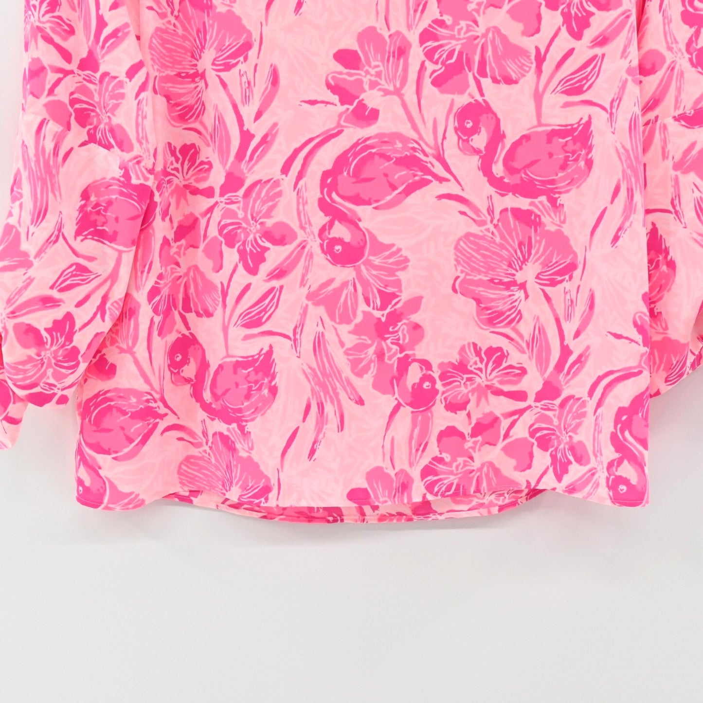 LILLY PULITZER Womens Langston Top Size XXS Coral Reef Tint Flamingle Vacation