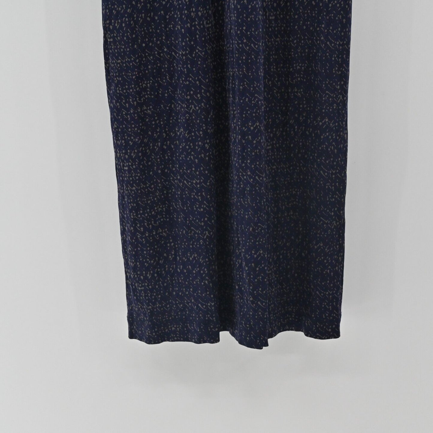 MALIPARMI Dress Size US 10 / IT 46 Navy Blue Embellished 3/4 Sleeves Italy NEW