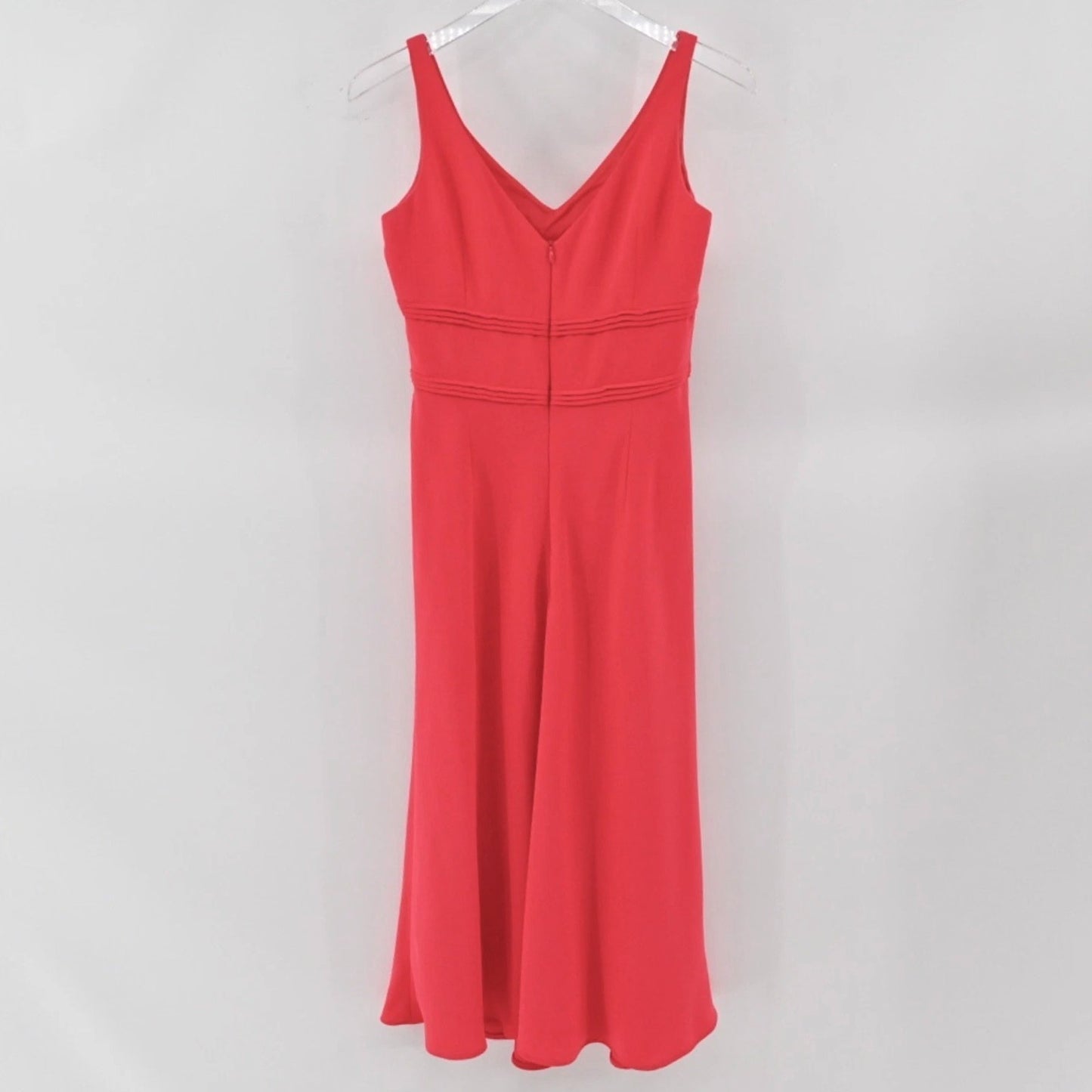 Vtg EVAN PICONE Womens Red Dress Size 4 Empire Waist Wedding Guest Elegant 90s