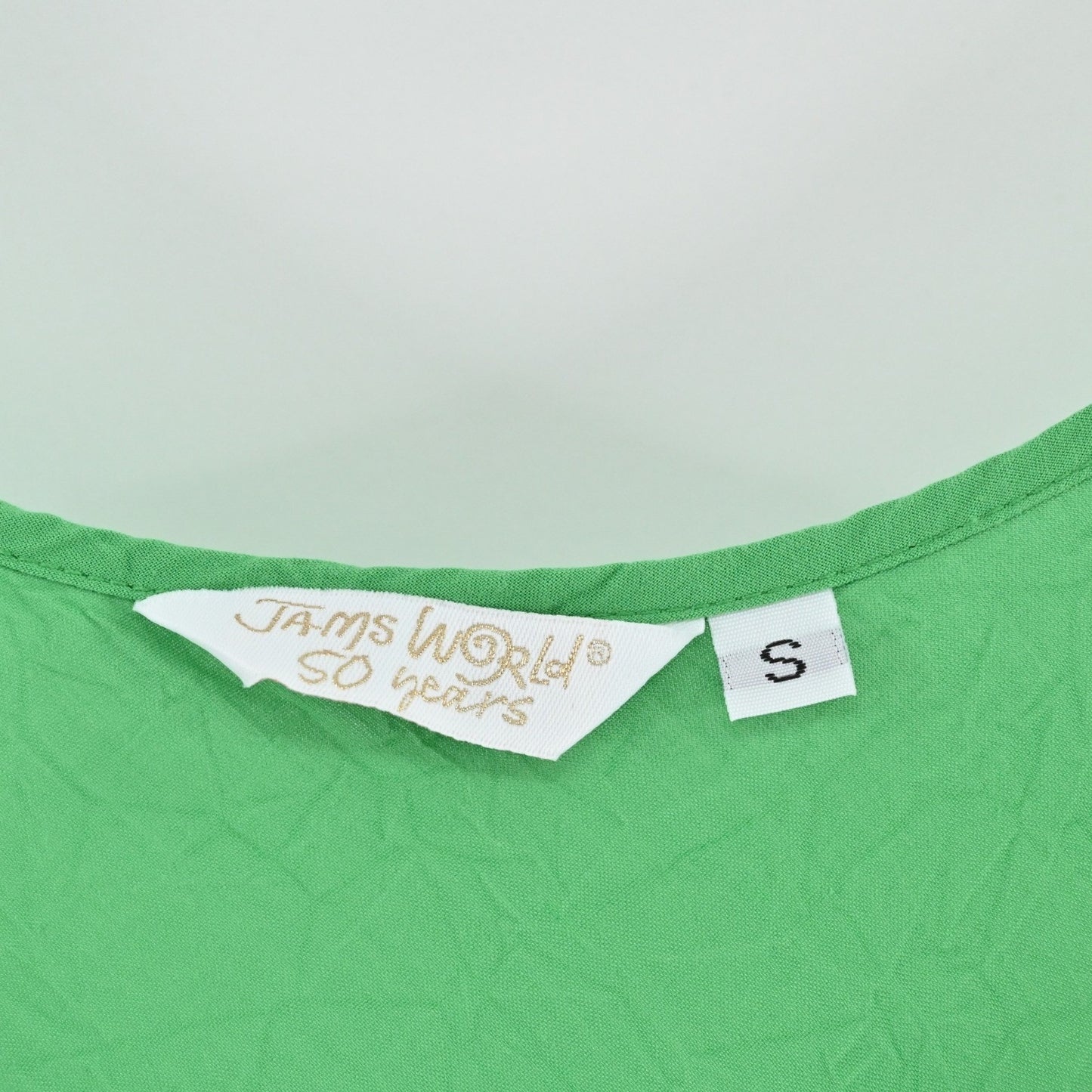 Jams World Womens Tank Top Size S Green Minimalist Clean Girl Casual Blouse USA