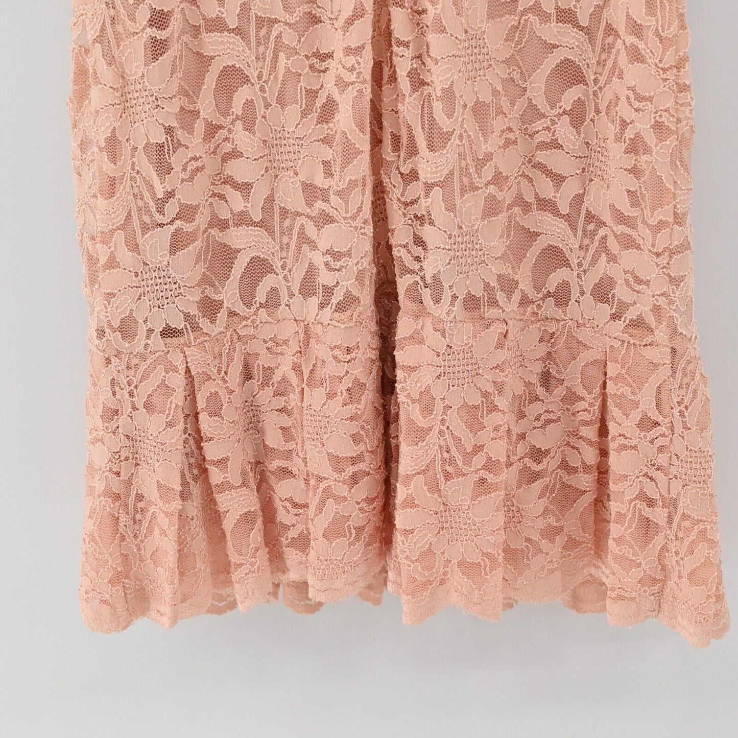 CALVIN KLEIN Dress Womens Size 8 Blush Pink Lace Sheath Special Occasion Office