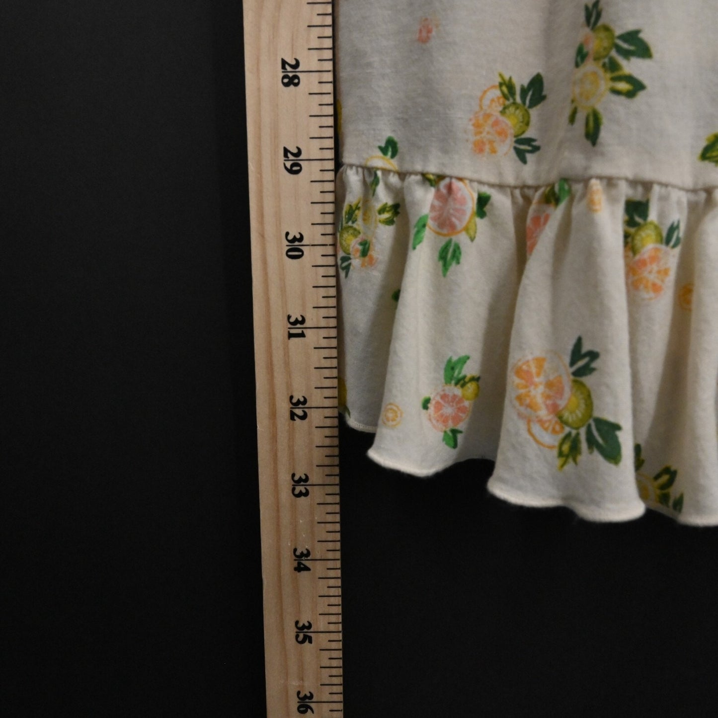 FREE PEOPLE Dress Size XS Like A Lady Citrus Printed Linen Blend Sleeveless Mini