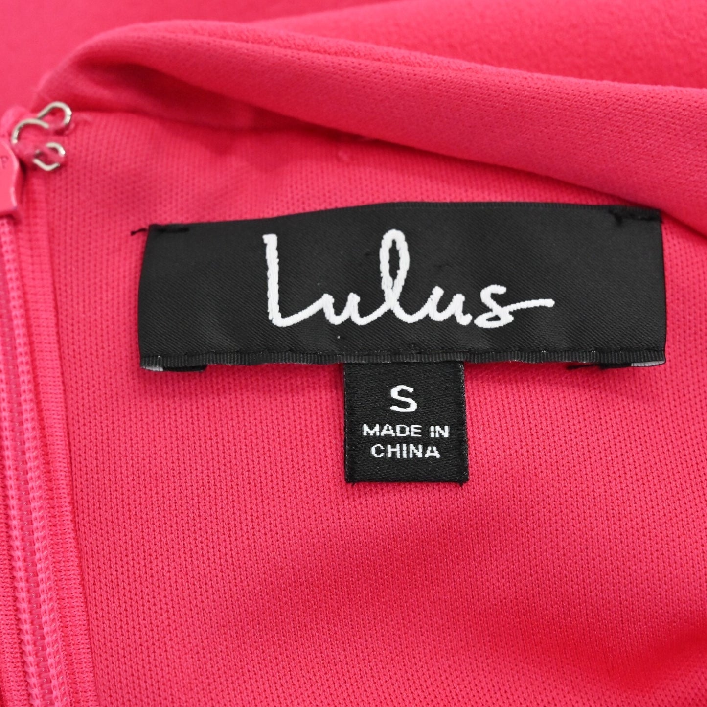 LULUS Dress Size S Fuchsia Cityscape Cold Shoulder Bodycon Knee Length Sexy Glam