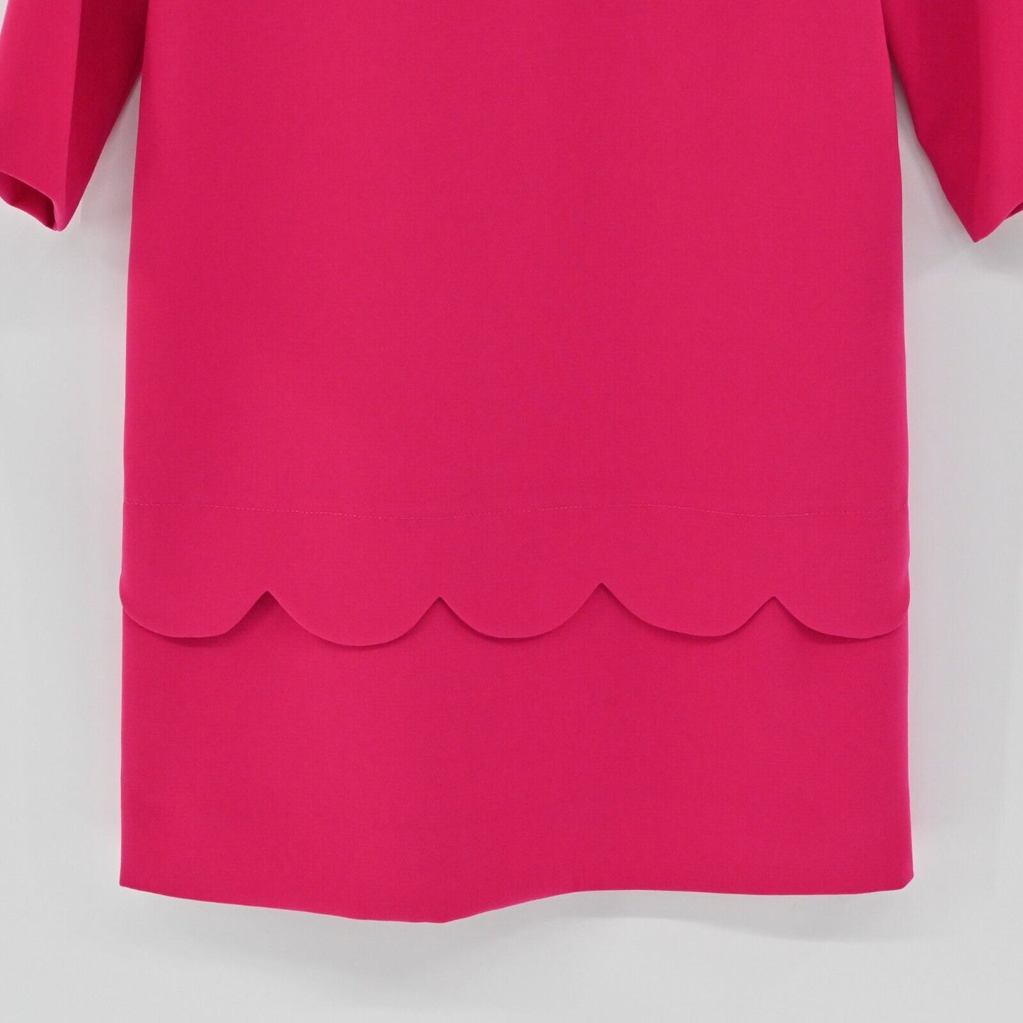 KATE SPADE Dress Womens Size 2 Demi Scalloped Shift Dress Sweetheart Pink Solid
