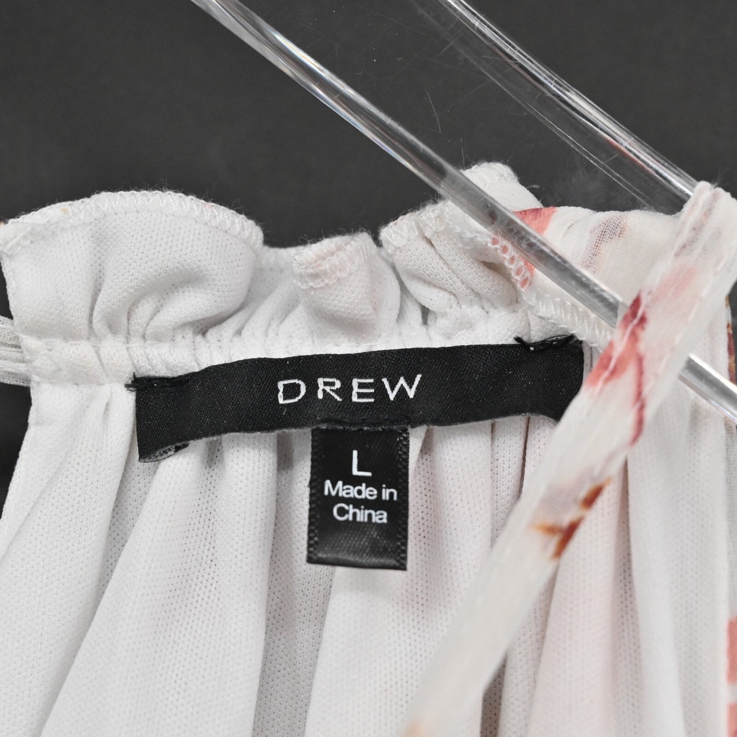 DREW Naomi Maxi Dress Size L Chiffon Halter Floral Print Tiered Sleeveless Boho