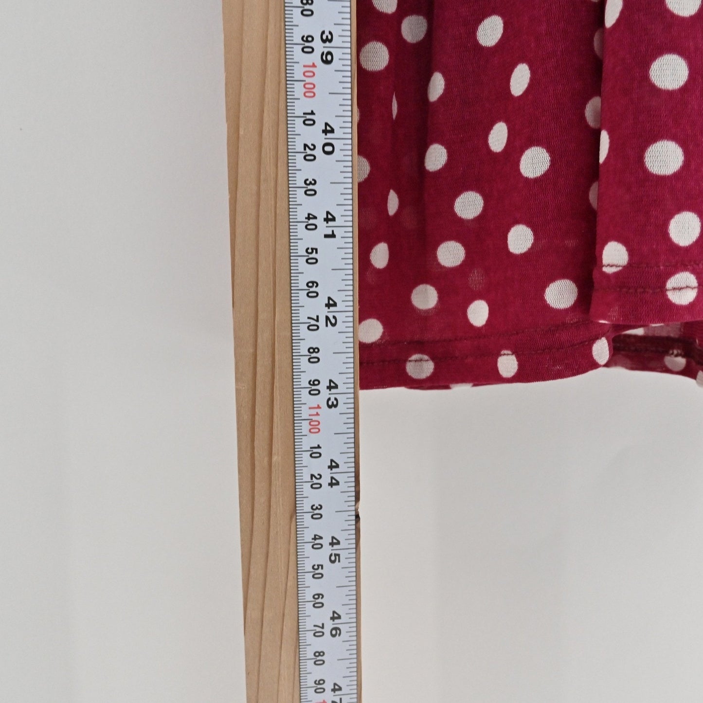 Elizabeth & James Polka Dot Midi Dress Size L Red White Tiered Retro Whimsical