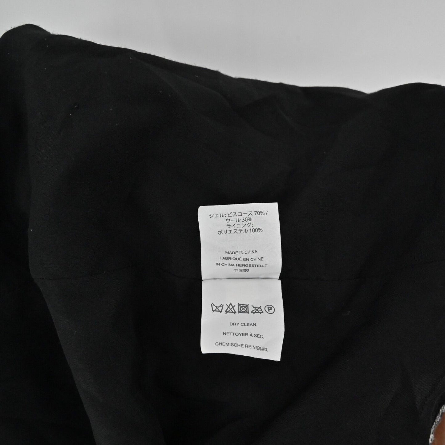 MADEWELL Skirt Womens Sz 10 Windowpane Check Ruffle Front Black White Wool Blend