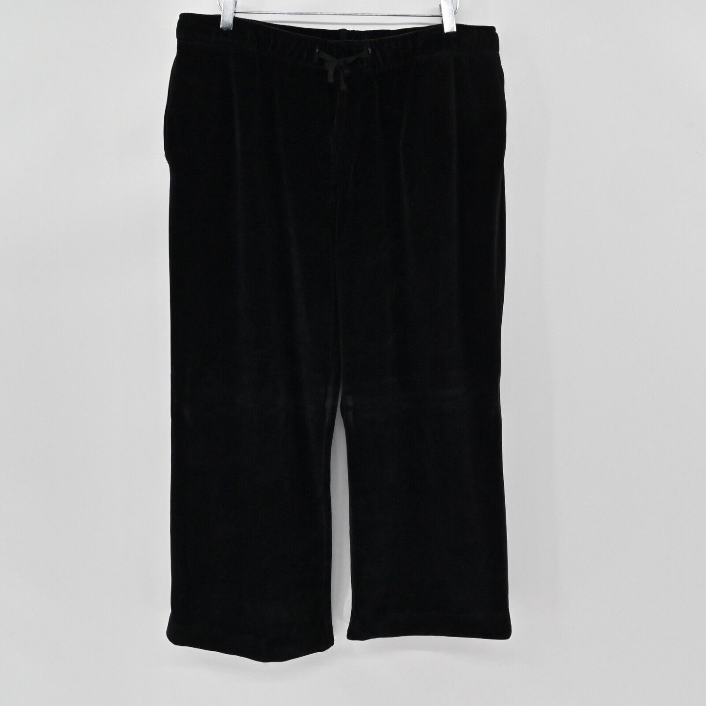 Vtg RALPH LAUREN Collection Track Suit Womens Sz XL Black Velour Purple Label