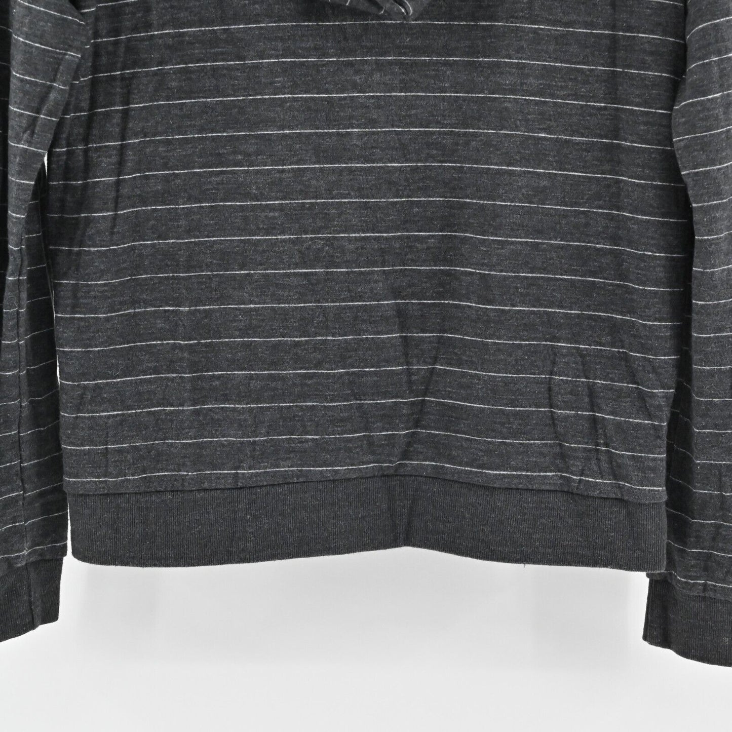 MARINE LAYER Hoodie Womens Size M Alden Double Knit Cowl Neck Stripe Sweatshirt