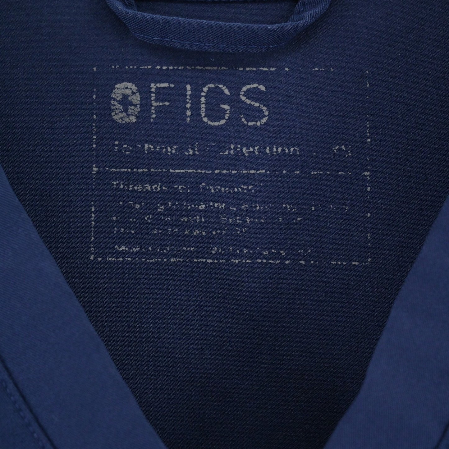 FIGS Womens Catarina Scrub Top Size XS One Pocket Navy Blue Technical Collection