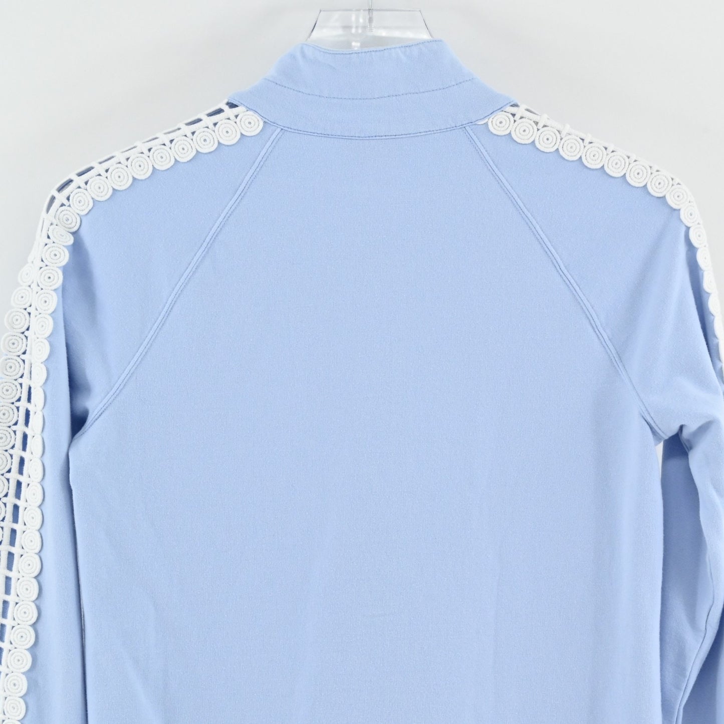 Lilly Pulitzer Womens Skipper Pullover Size S Crew Blue Embroidered Sweatshirt