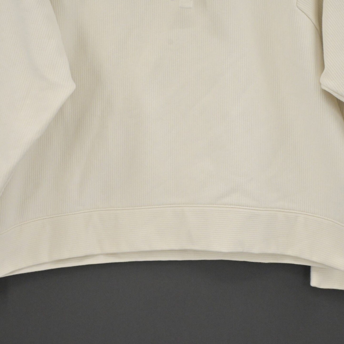 MADEWELL Sweatshirt Womens Size Medium Mock Neck Long Sleeve Ivory Cozy Casual