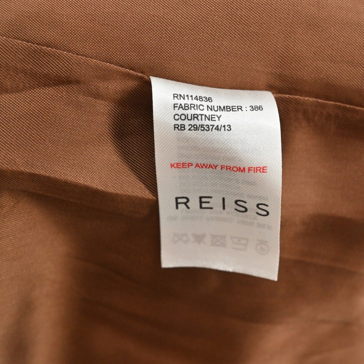 REISS Bronze Silk Dress Sz 6 Gold Strapless Bustier Twist Front Mini Party Retro