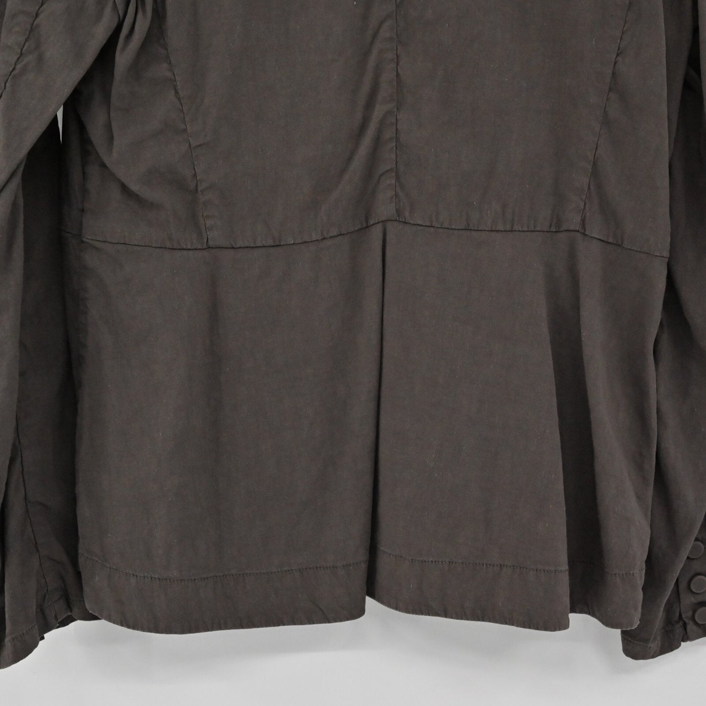 EILEEN FISHER Jacket Womens Size S Gray Linen Blend Full Zip Minimalist Career