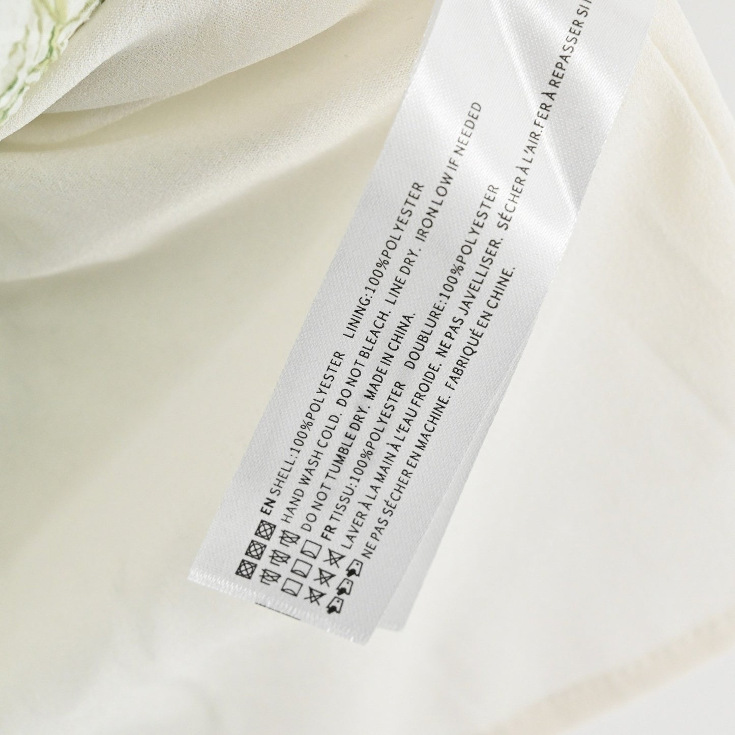 En Saison Monique Ruched Floral Mini Dress Size S Romantic Green Puff Sleeve