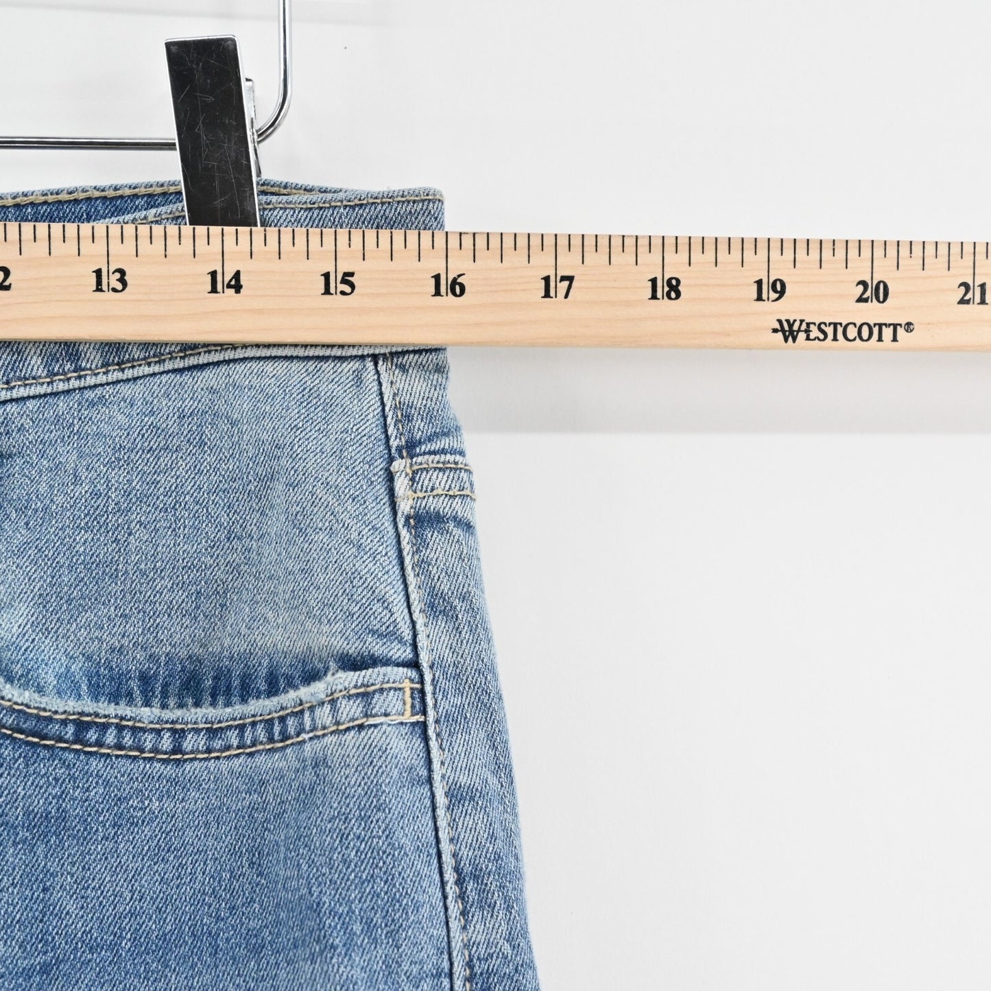 7 FOR ALL MANKIND Jeans Womens Size 31 High Rise Straight Classic Blue Denim
