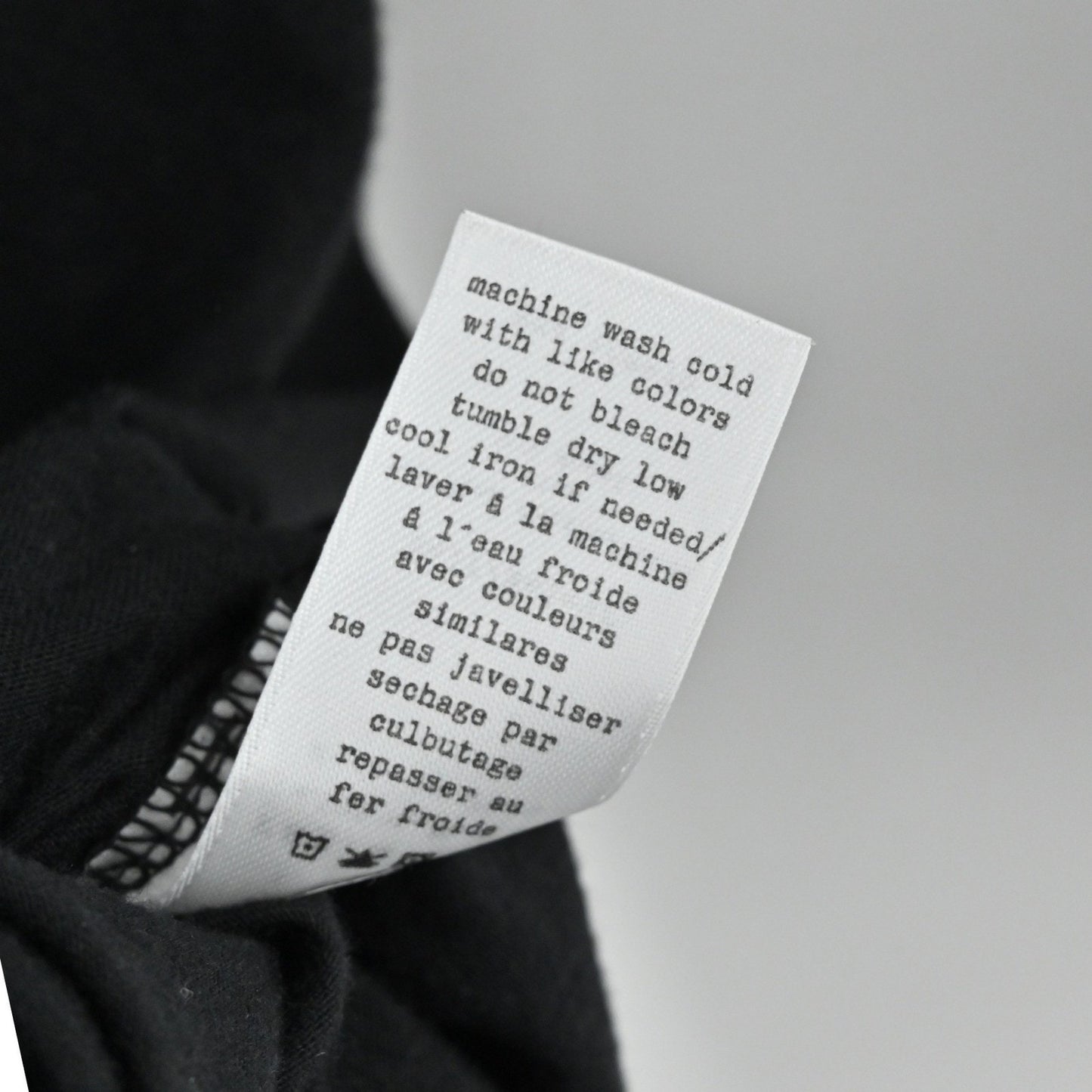 Rag & Bone Knit Dress Size XS Black Ruched Long Sleeve Bodycon Romantic Goth