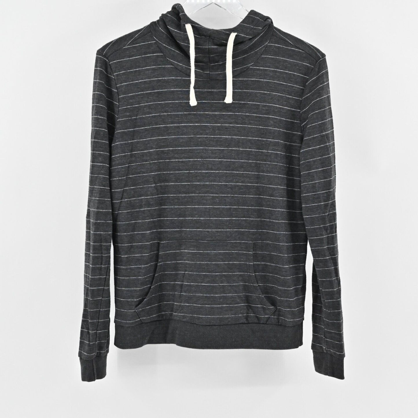 MARINE LAYER Hoodie Womens Size M Alden Double Knit Cowl Neck Stripe Sweatshirt