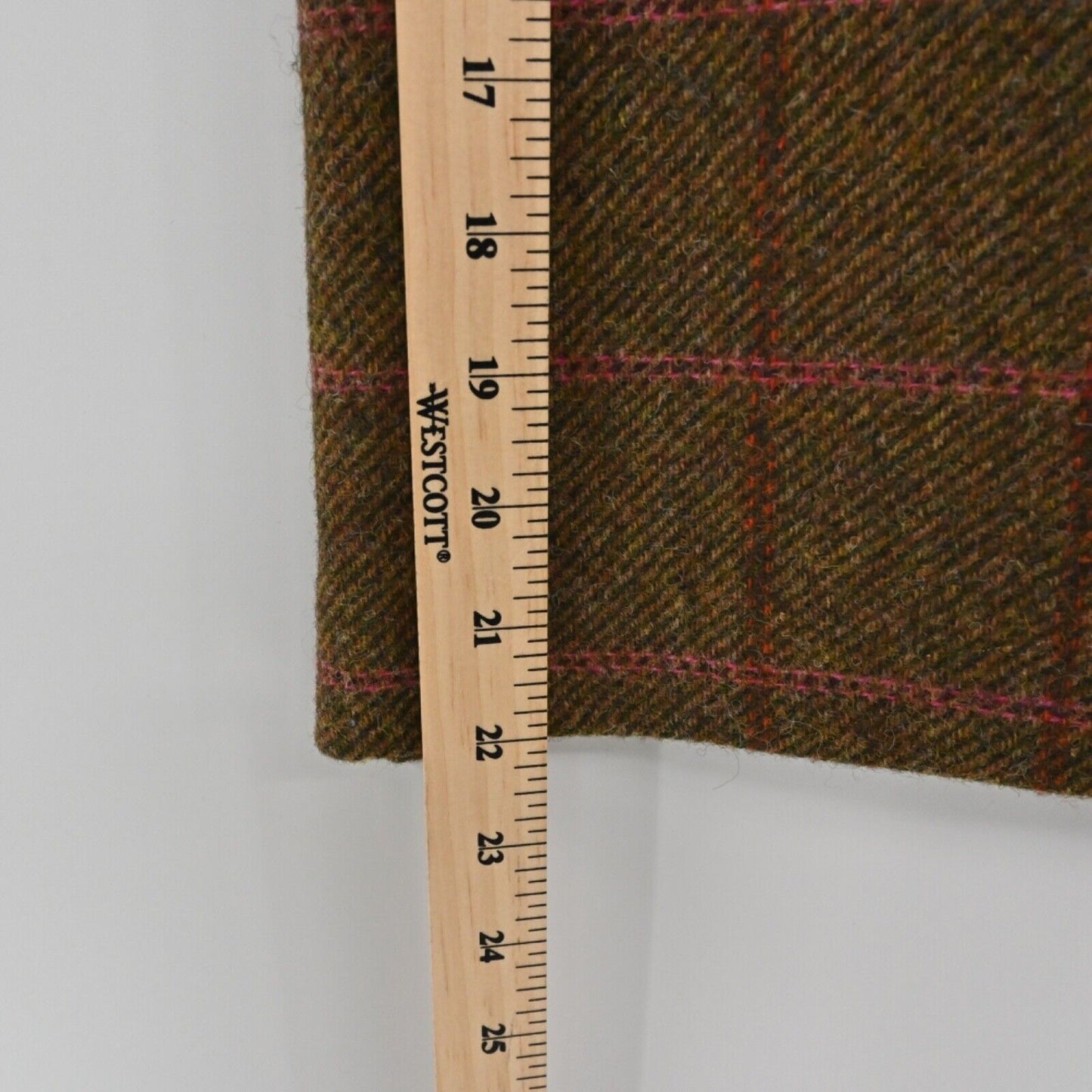 BODEN Skirt Womens Size 12L Brown Plaid Wool British Tweed Equestrian Mini Wrap