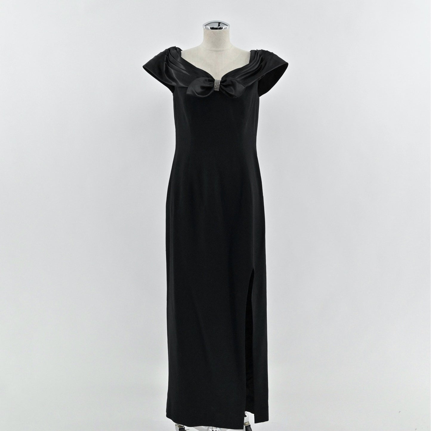 Vtg Morton Myles Dress Size 10 Whimsigoth Dark Romantic Gown Formal Maxi Slit