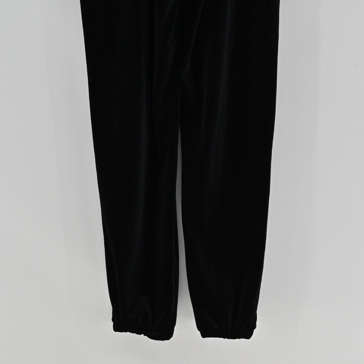 N PHILANTHROPY Jumpsuit Womens Sz S Velour Viper in Black Cat Surplice Neckline