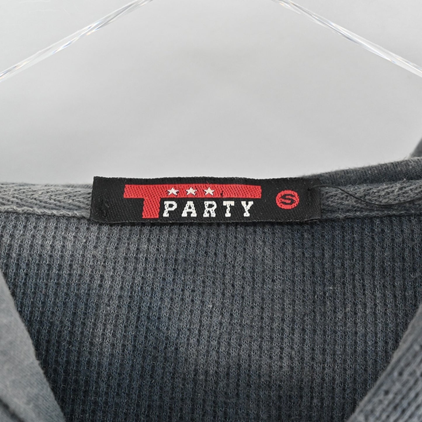 Vtg Y2k T PARTY Womens Jacket Size S Full Zip Hooded Tie Dye Flower Navy Casual