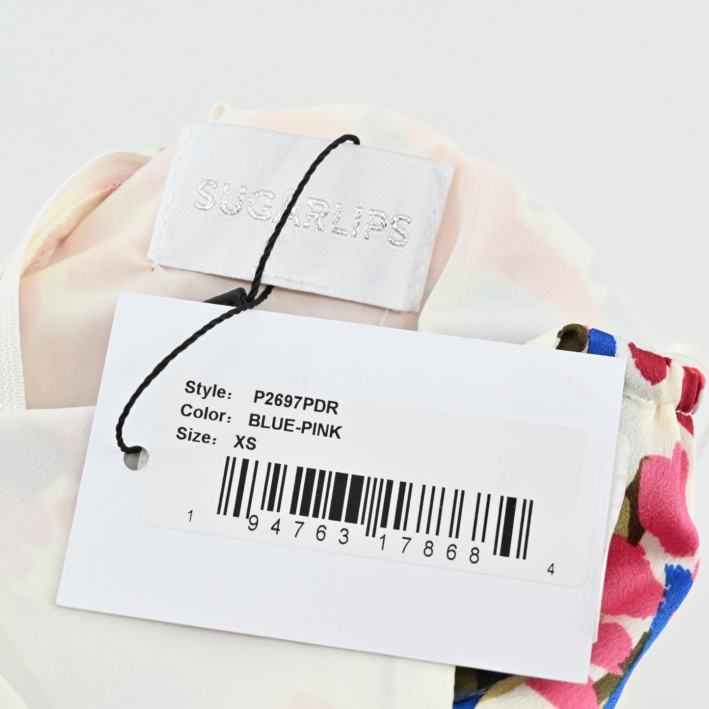 Sugar Lips Magic Moment Halter Jumpsuit Size XS Floral Wide Leg Vibrant Tropical