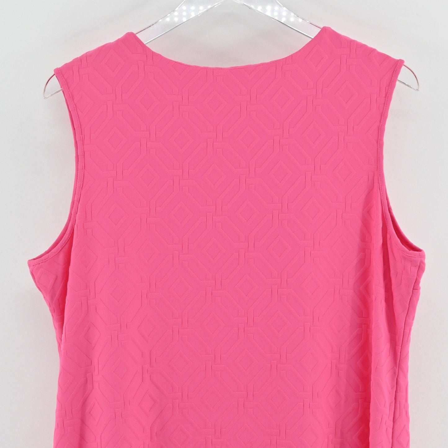 Jude Connally Presley Dress Size XL Pink Sleeveless Grand Links Spring Geometric