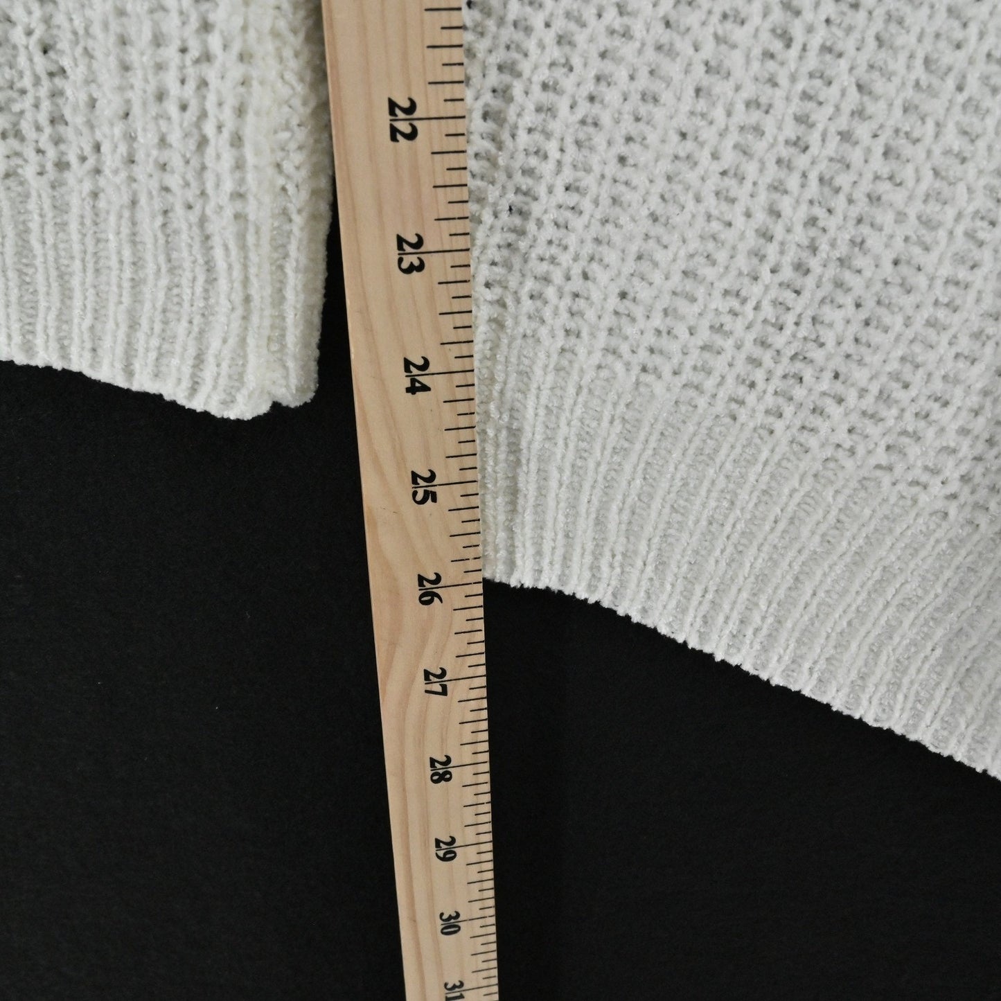 Anthropolgoie MOTH Womens Off The Shoulder Chenille Sweater Size XS Cream Boho