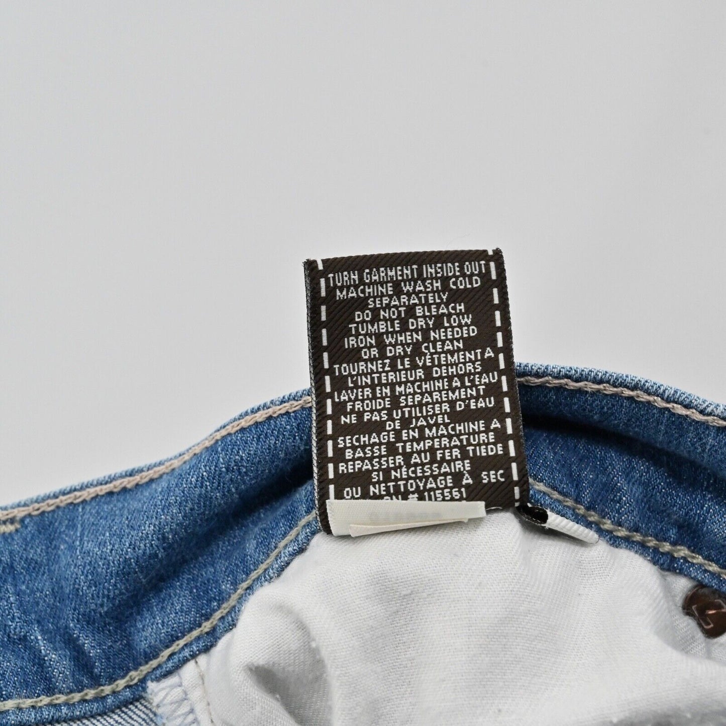7 FOR ALL MANKIND Jeans Mens Size 31x29 Button Fly Straight Medium Wash Mid Rise