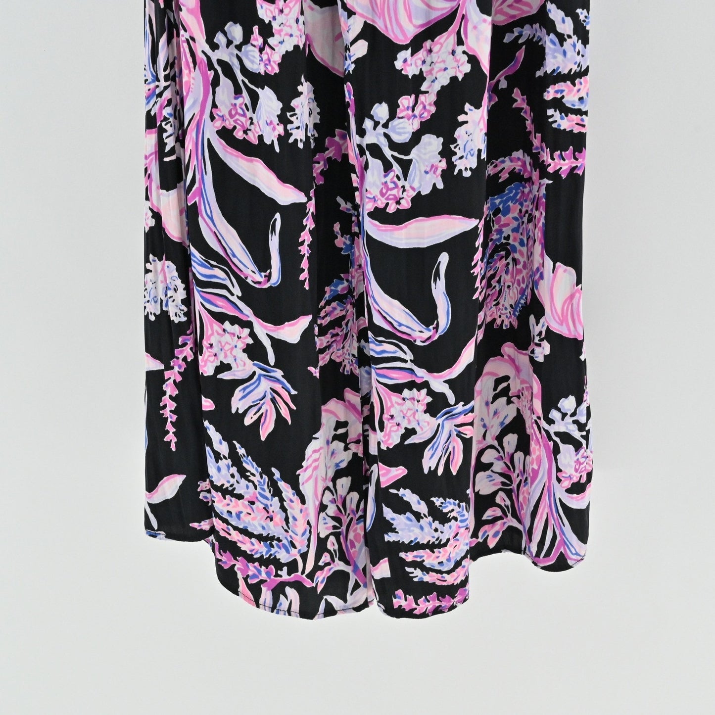 Lilly Pulitzer Pim Floral Jumpsuit Size S Onyx Wild Within Strapless Black Pink