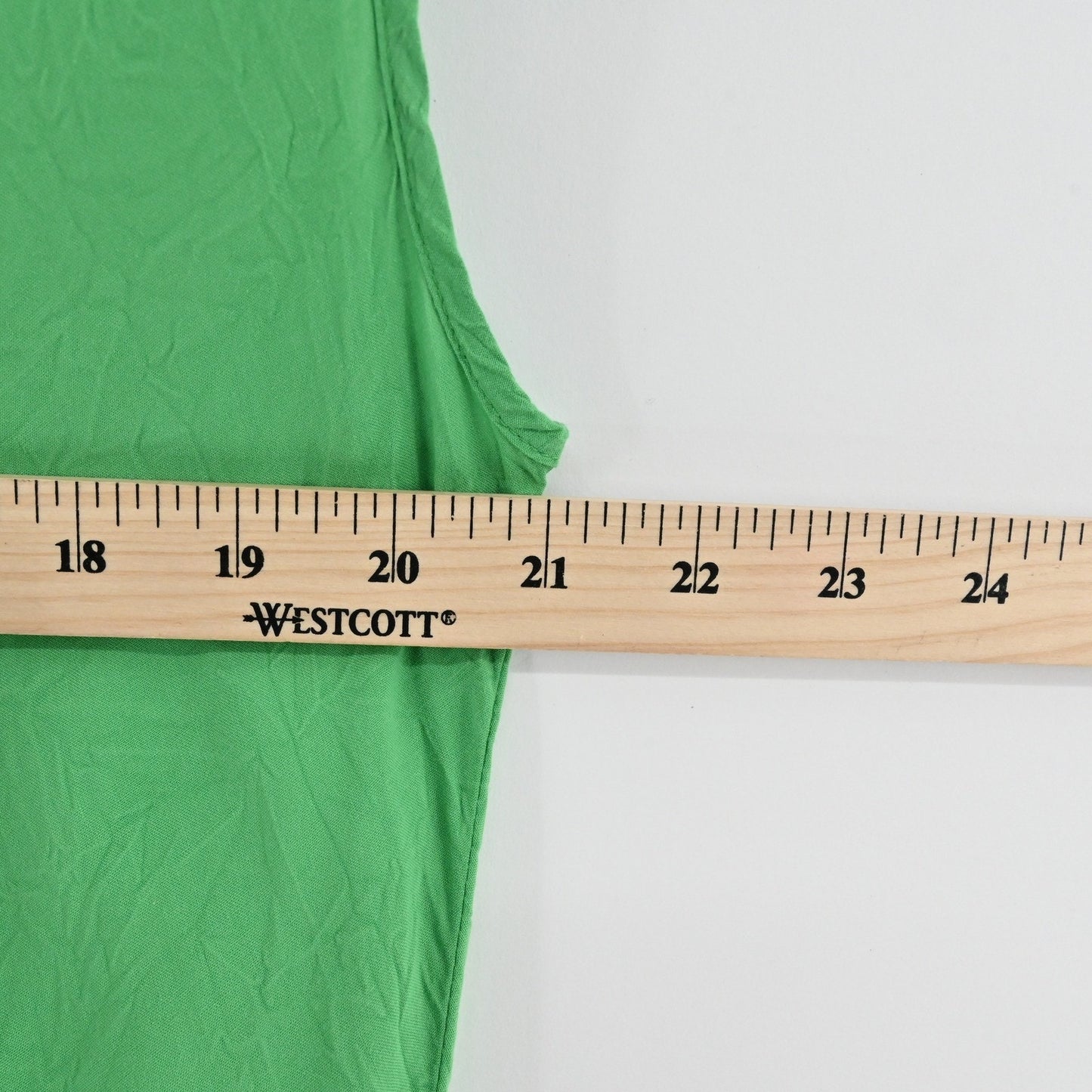 Jams World Womens Tank Top Size S Green Minimalist Clean Girl Casual Blouse USA