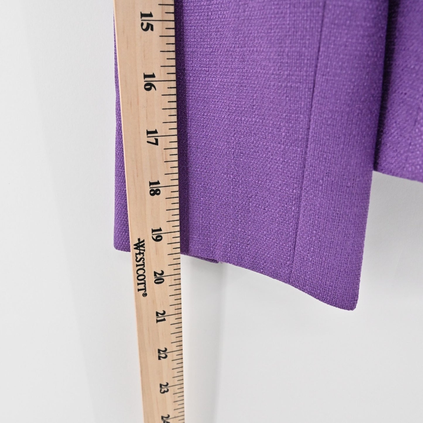 Vtg NIPON BOUTIQUE Skirt Suit Set Sz 2P Purple Floral Embroidered Art Statement