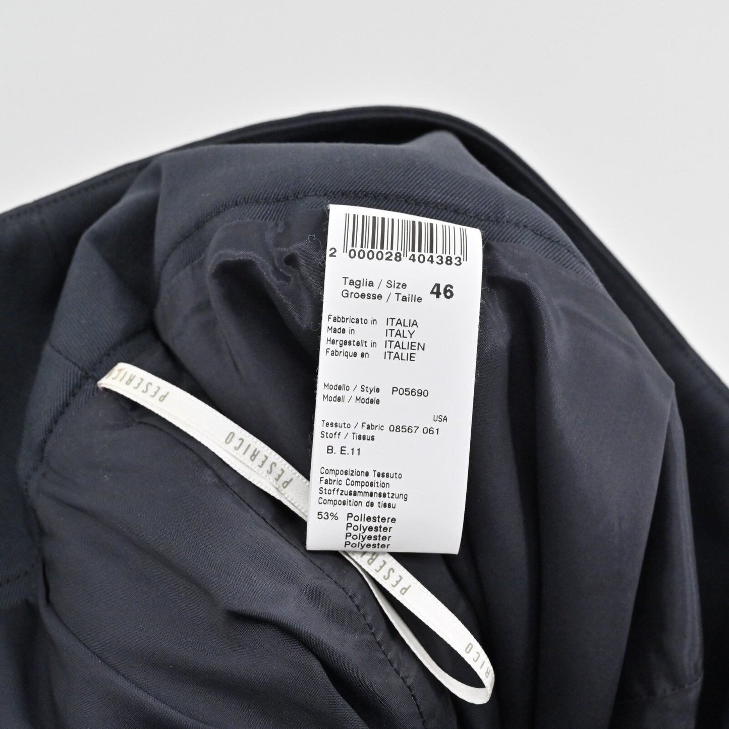 PESERICO SIGN Wool Skirt Size 46 Slate Blue Stretch Short Pencil Career Luxury