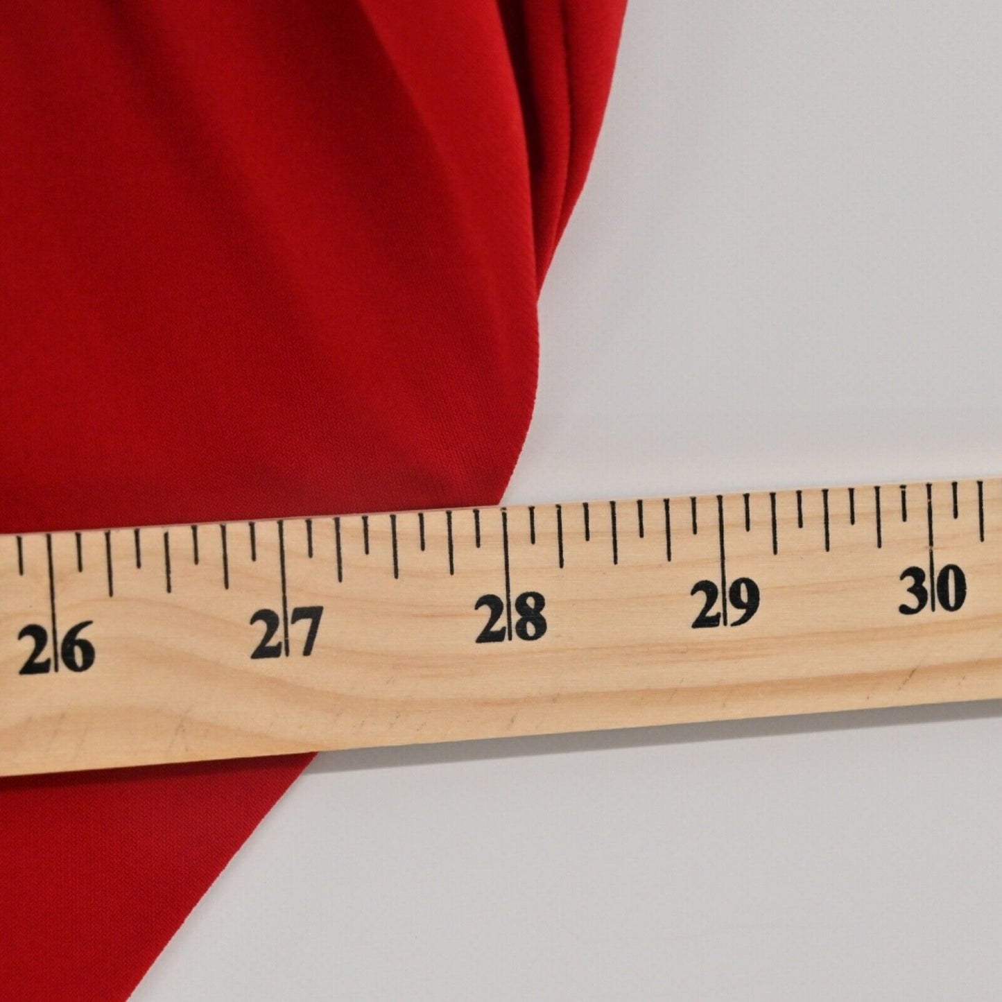 CLARA SUNWOO Dress Womens Size L Red Boat Neck Roll Tab Sleeve Asymmetric Shift