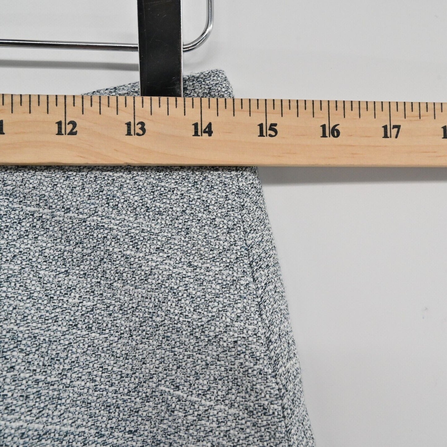 CHELSEA and WALKER Skirt Womens Size 4 Asymmetric Zipper Detail Tweed Mini