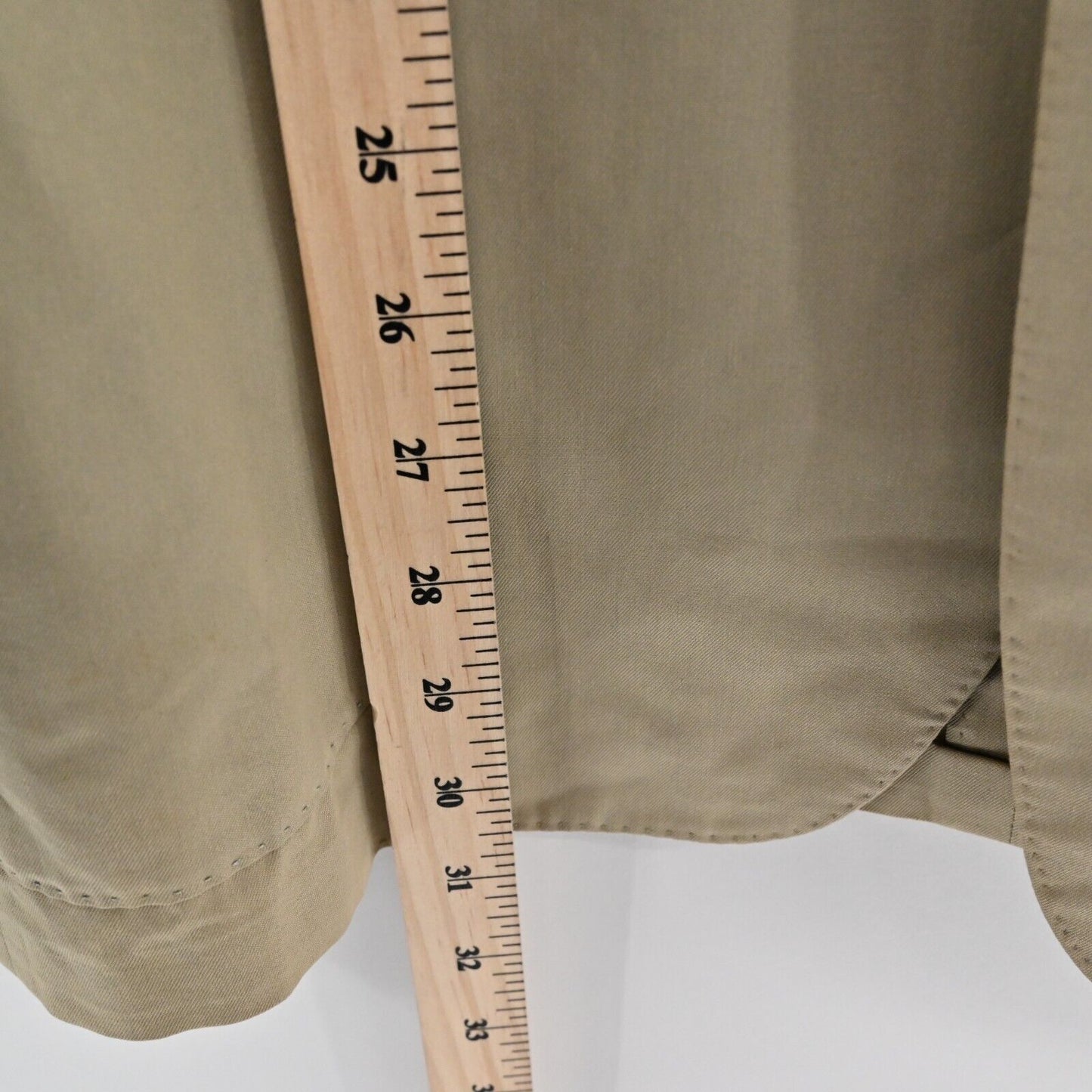 Vtg LANVIN Blazer Mens Size 50 Beige Single Breasted Sports Coat 2 Button Jacket