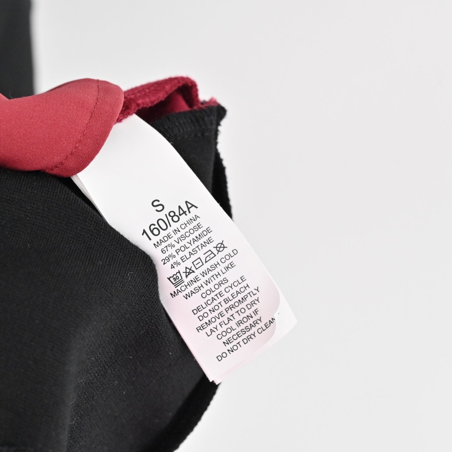 KATE SPADE Bell Sleeve Dress Size S Colorblock Ponte Mini Cranberry Red Black