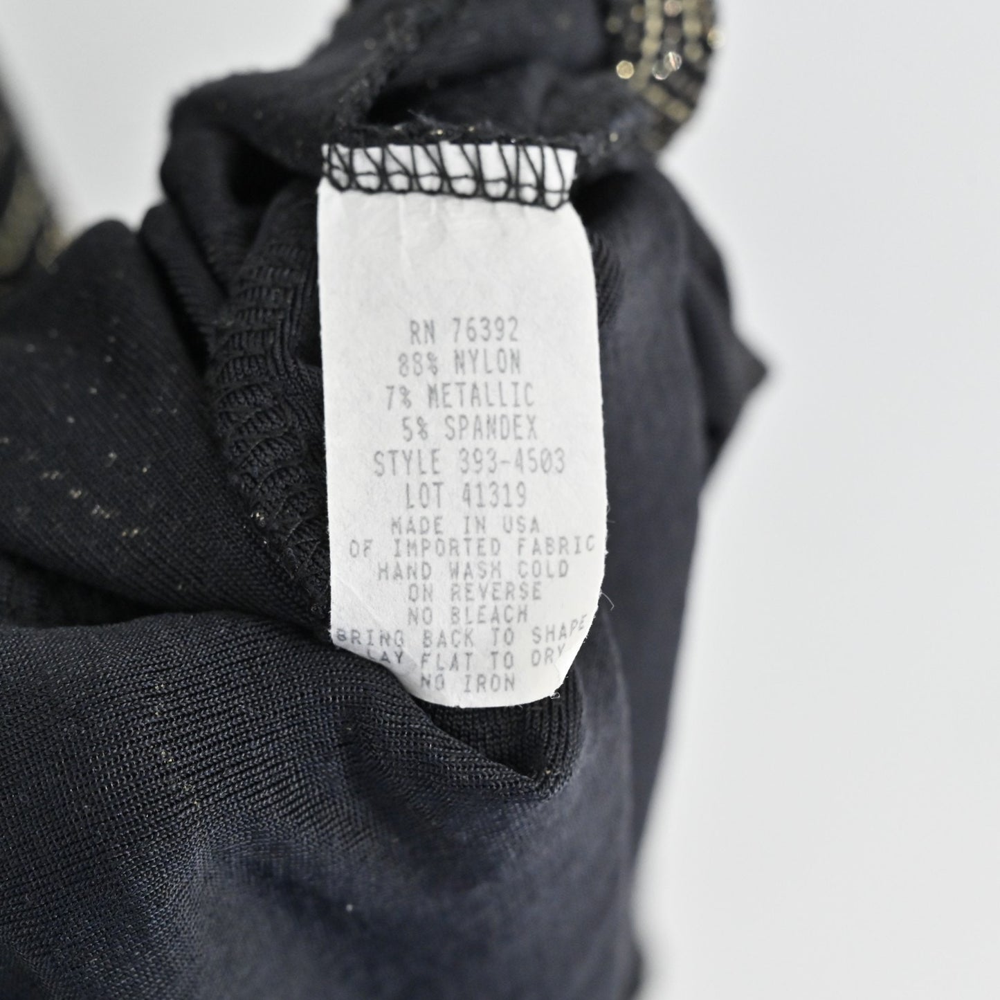 Vtg Y2k Whimsigoth Dress Size M Black Gown Sleeveless Gold Metallic Fairygoth