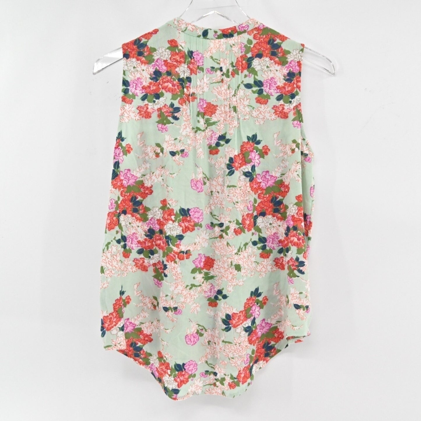 Anthropologie MEADOW RUE Womens Top Size 2 Whimsical Sleeveless Green Floral