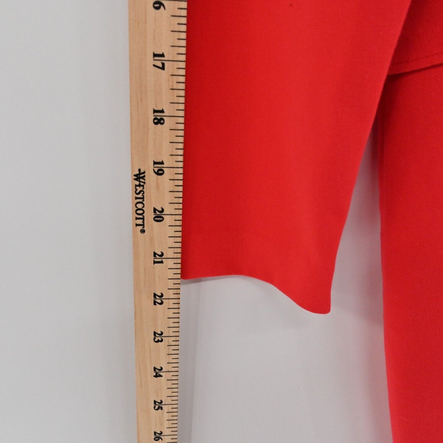 BLACK HALO Dress Womens Size 6 Tava Solid Red Ruffle Long Sleeve Mini Sheath