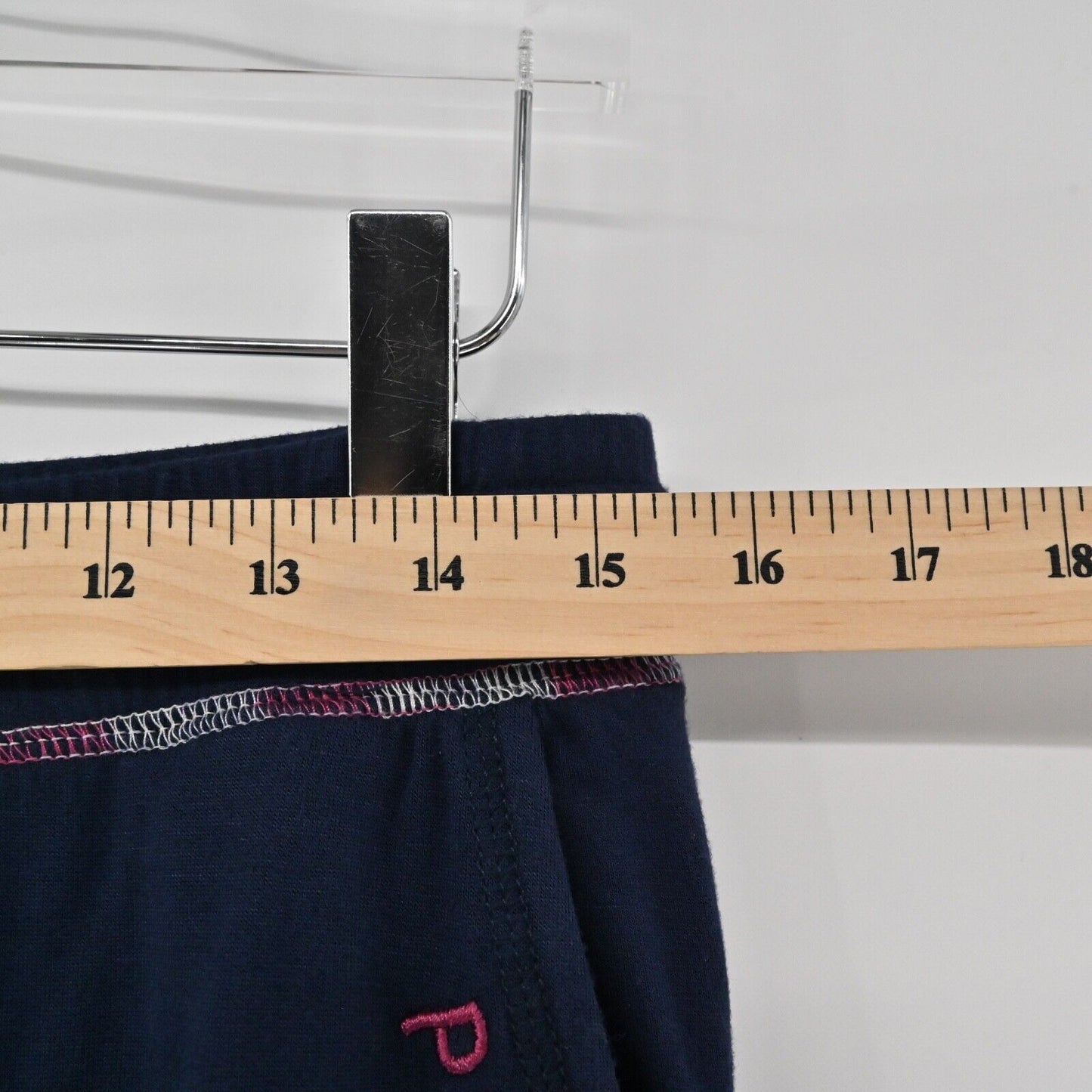 PELOTON Pants Womens Sz S Navy Blue Pink Logo High Rise Sleepover Jogger Sweats