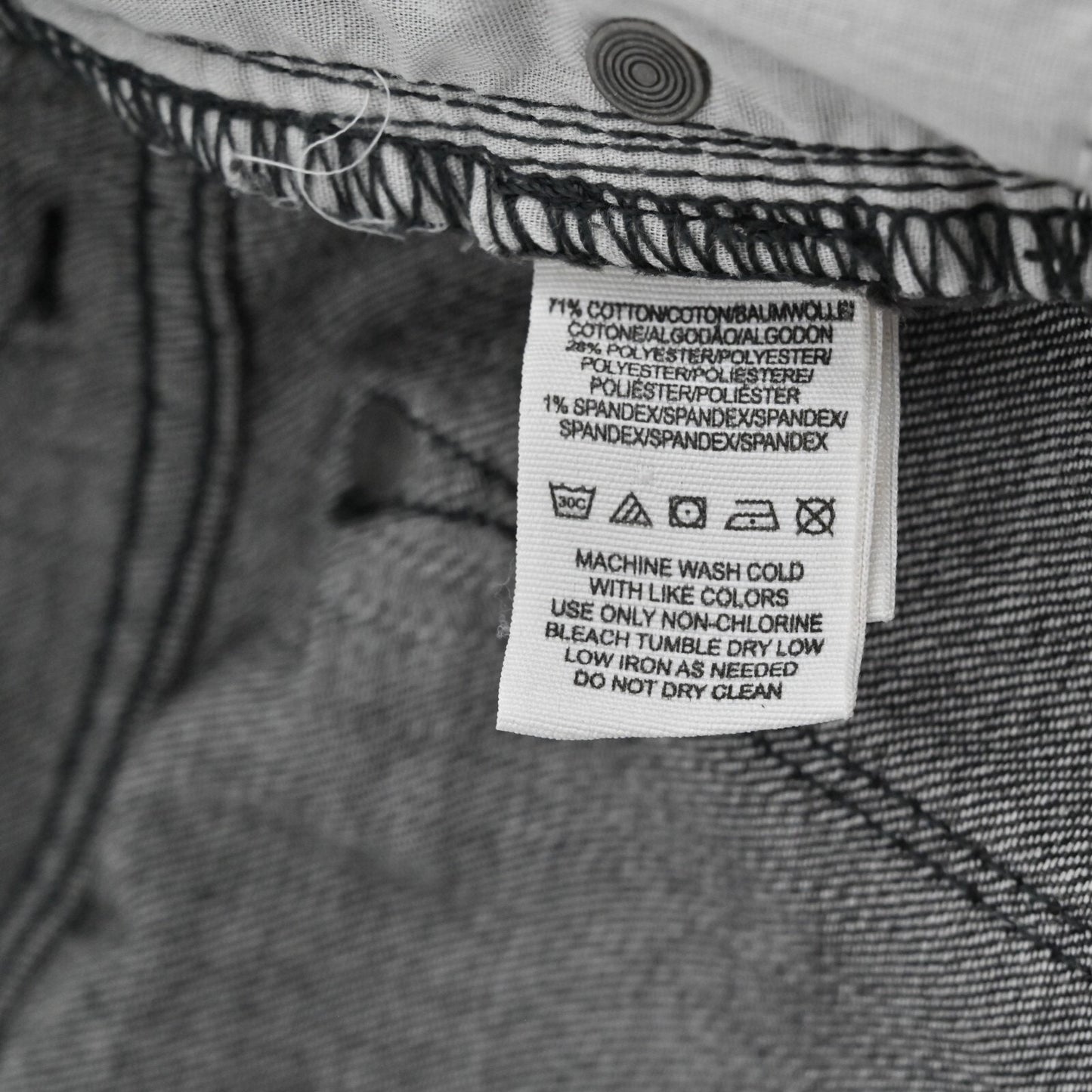 FREE PEOPLE Jeans Womens Sz 28 Coal Miners Washed Black Distressed Boho Festival