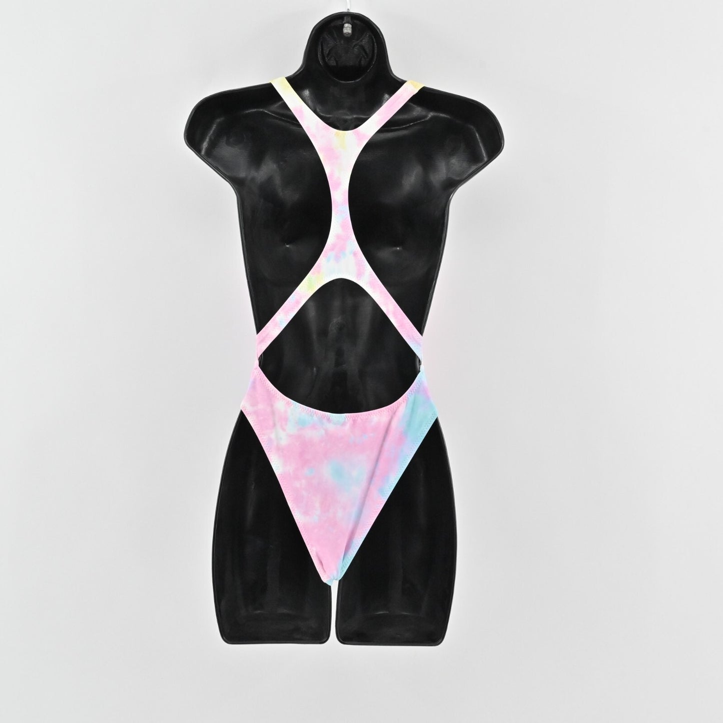 SOLID STRIPED x REDONE Swimsuit Womens Sz XS The Vince One Piece Cutout Tie Dye