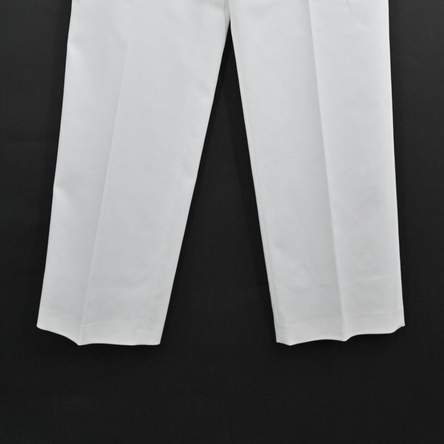 LES COPAINS Pants Womens Size 46 Sailor Button Milk White Solid High Rise NEW