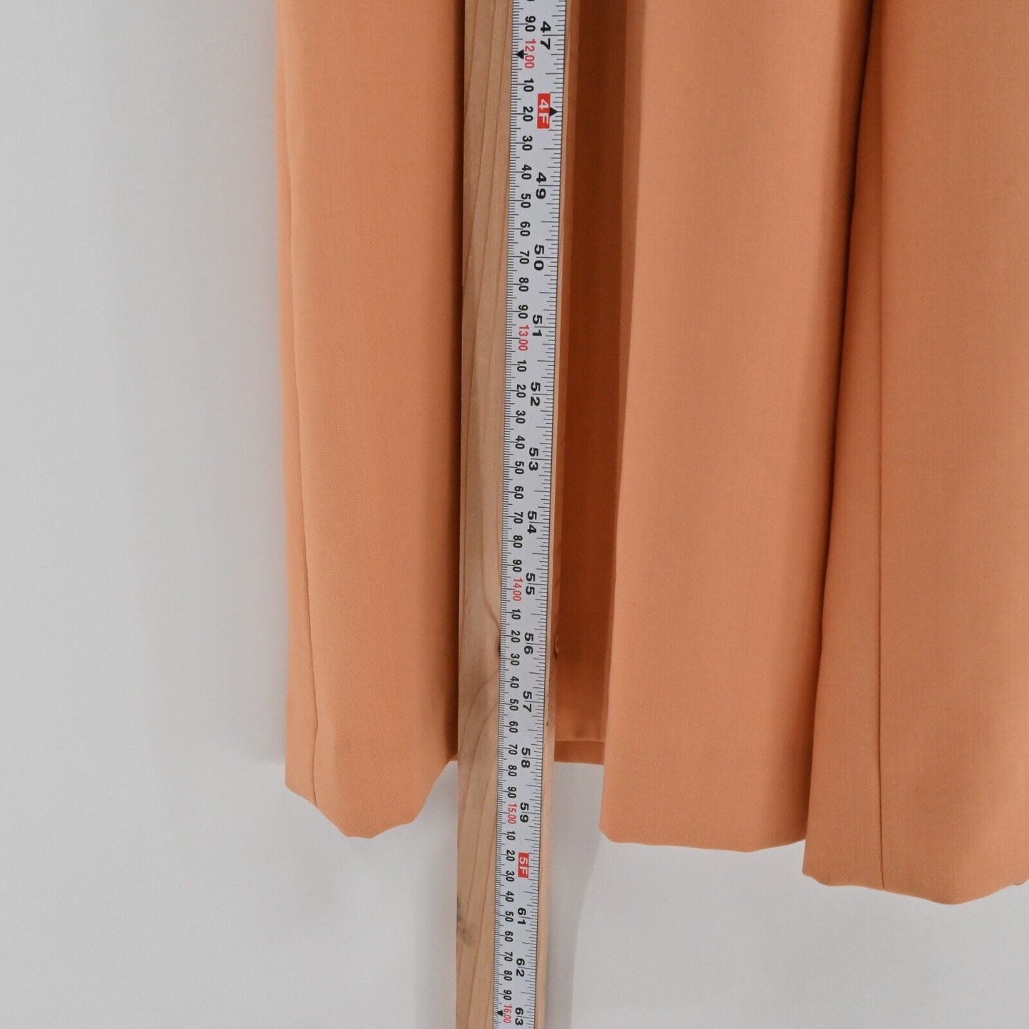 Vintage Jumpsuit Womens Size M Wide Leg Sleeveless Solid Orange Chic Playsuit