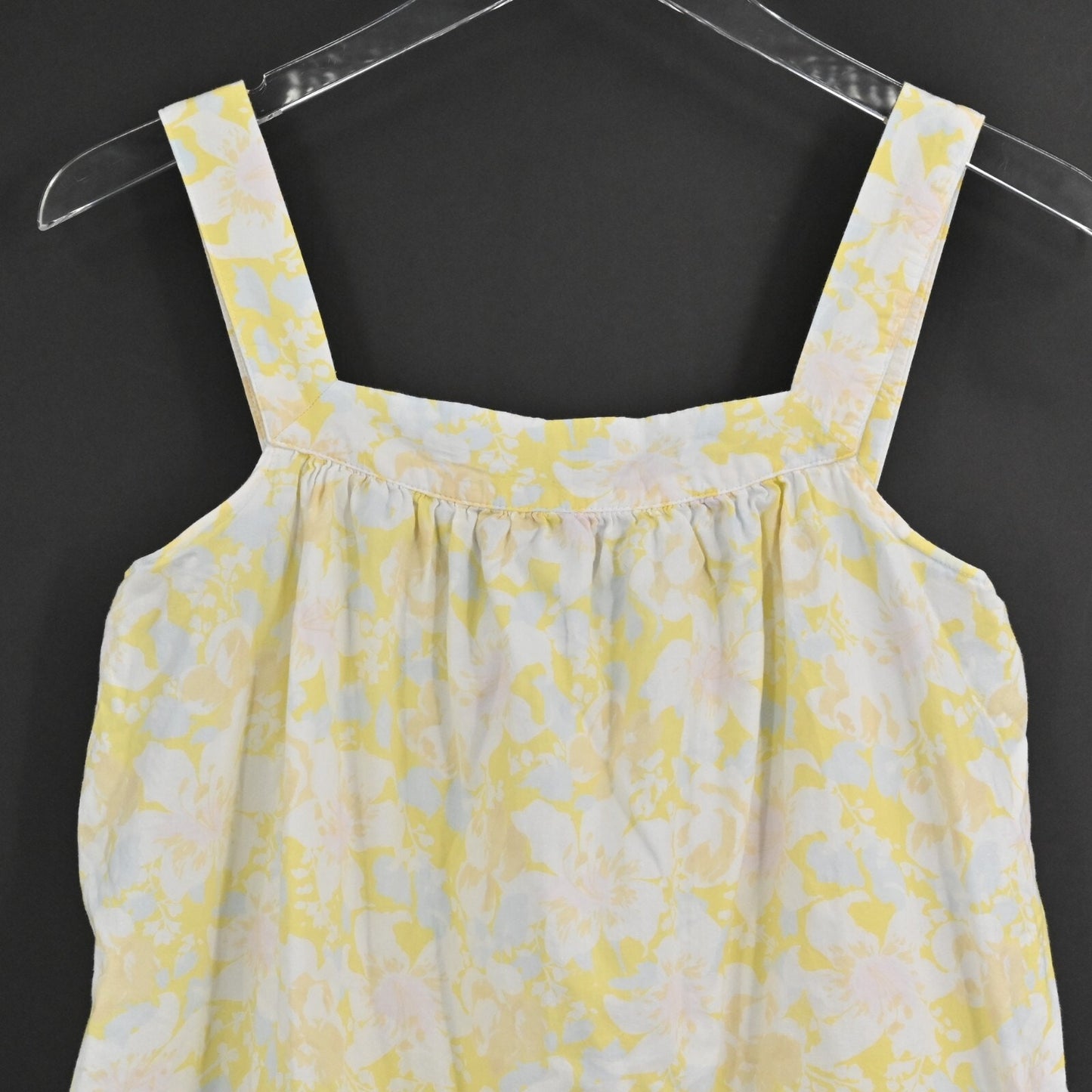 THE NINES BY HATCH Top Womens Size XS Maternity Yellow Floral Sleeveless Tank